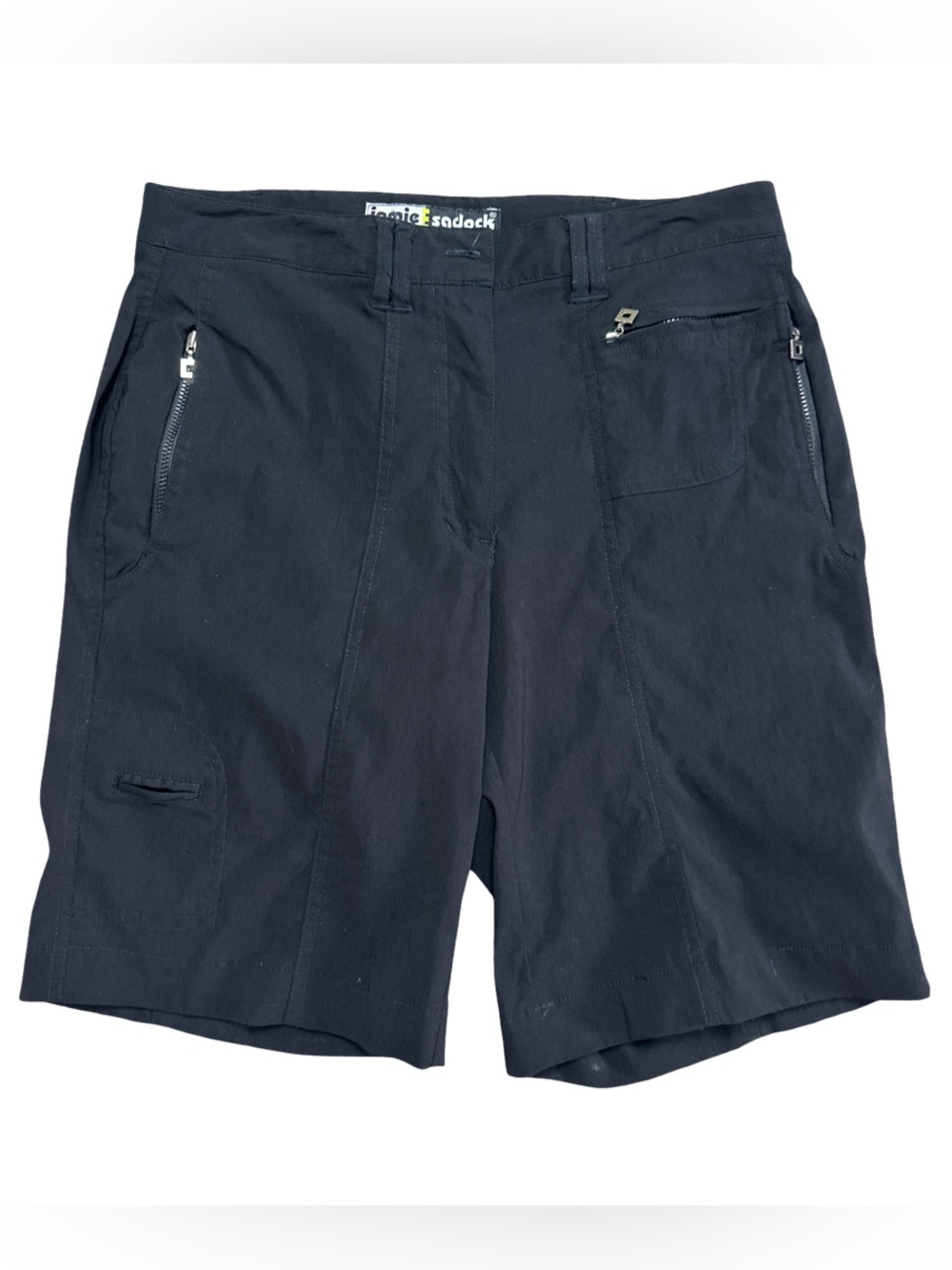 Jamie Sadock Women's Size 4 Black Golf Cargo Shorts Multi Pocket Stretch Hiking